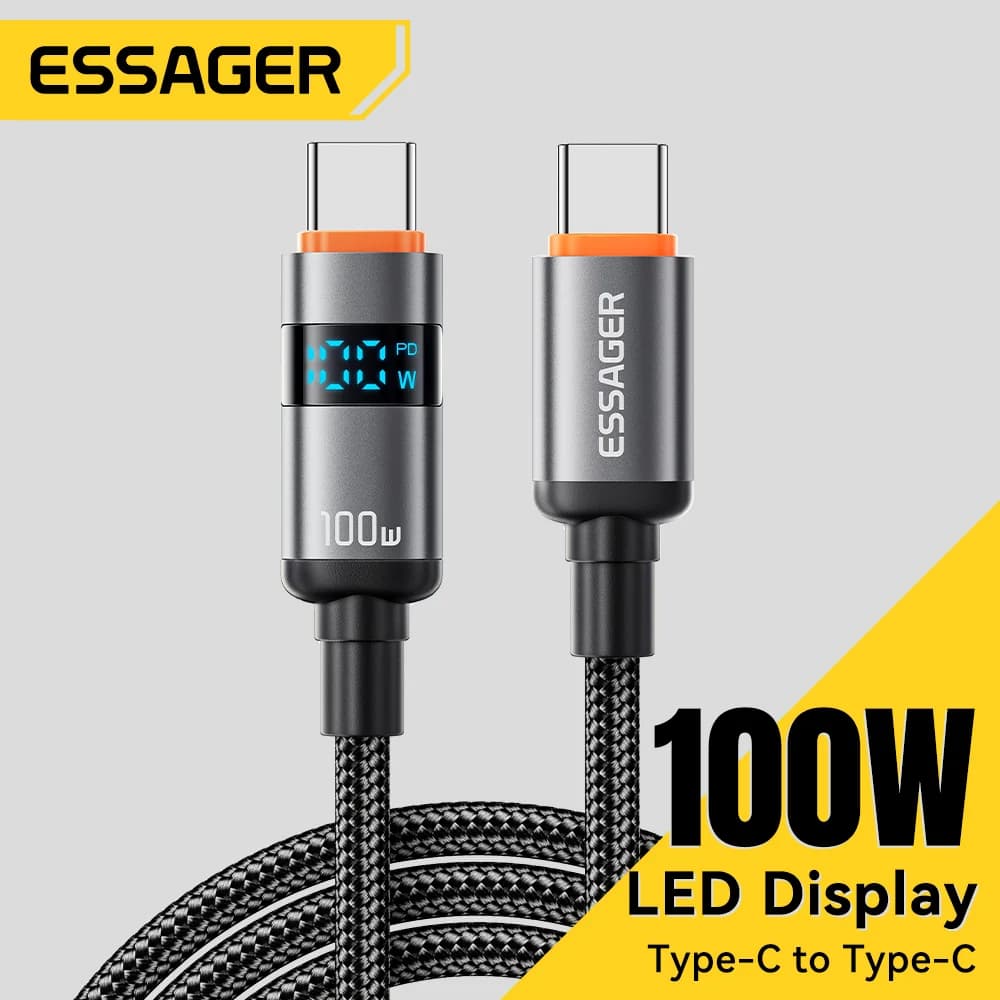 100W USB-C - USB-C PD gyors töltőkábel