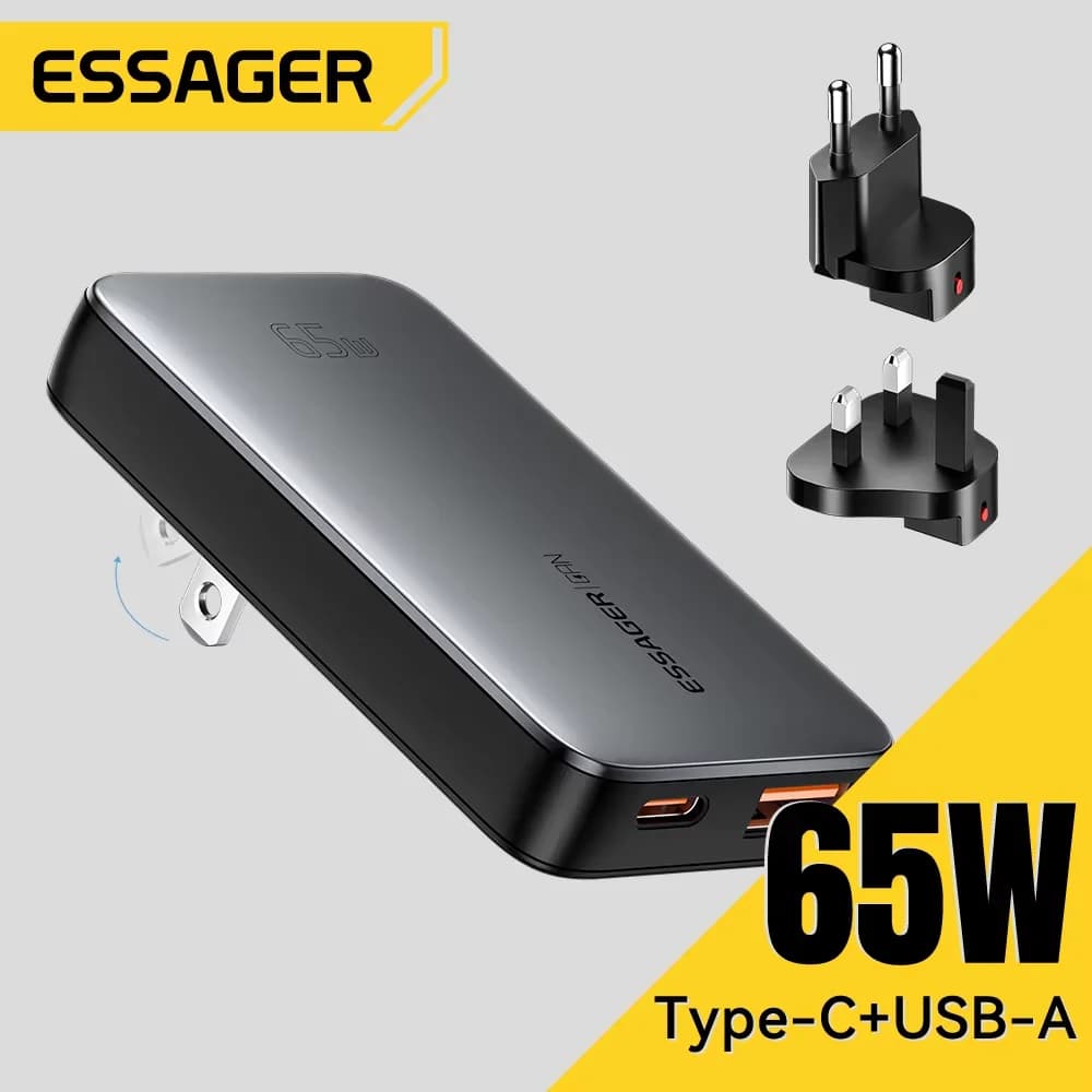 65W ultravékony GaN USB-C utazótöltő