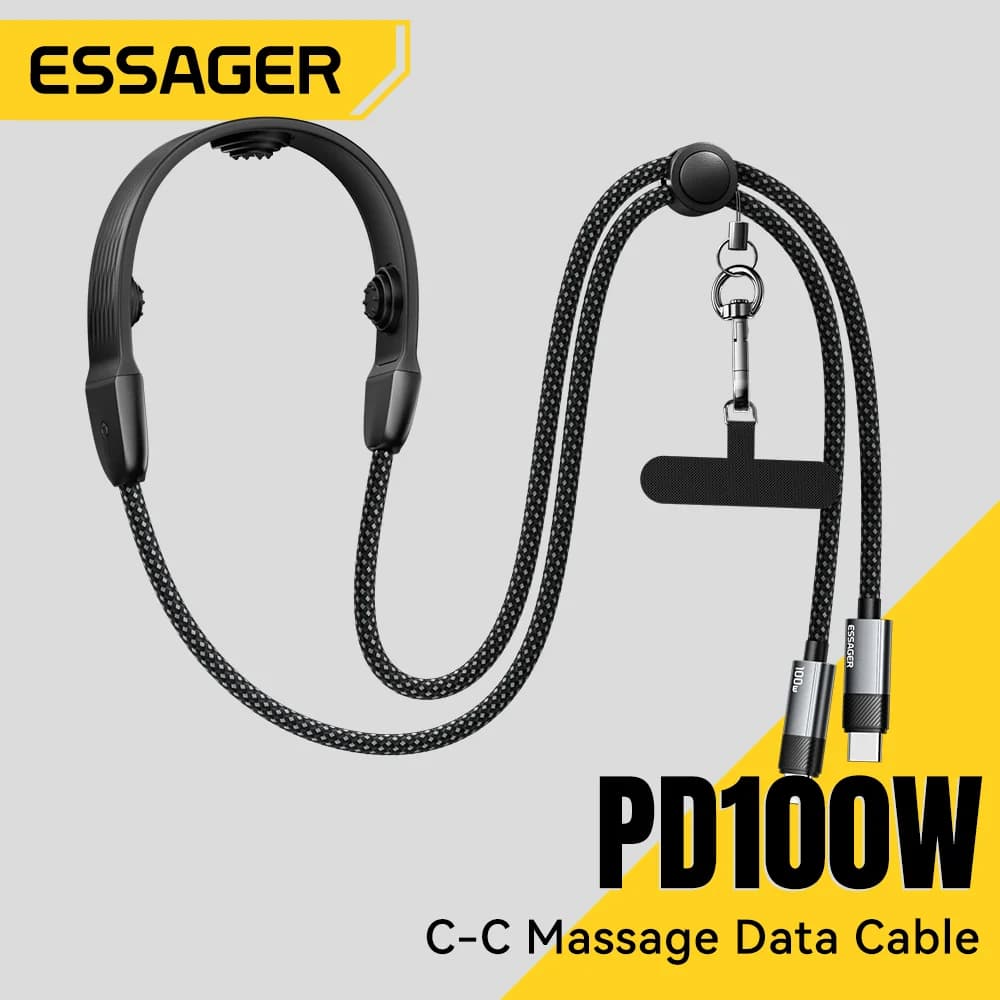100W PD Gyors Töltő USB-C - USB-C Kábel