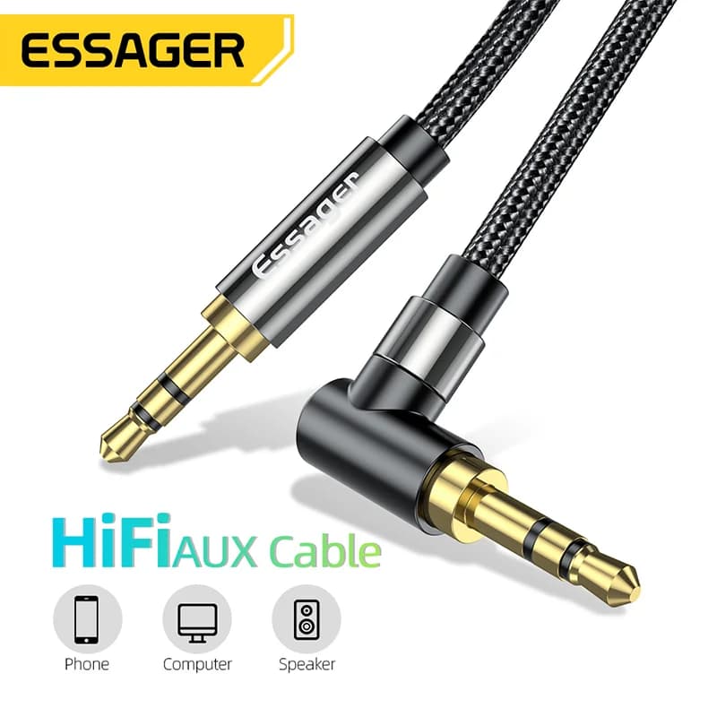 3,5 mm-es Hi-Fi AUX audio kábel hangszórókhoz