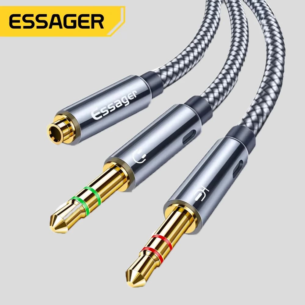 3.5mm Audio Splitter Y-Adapter Kábel