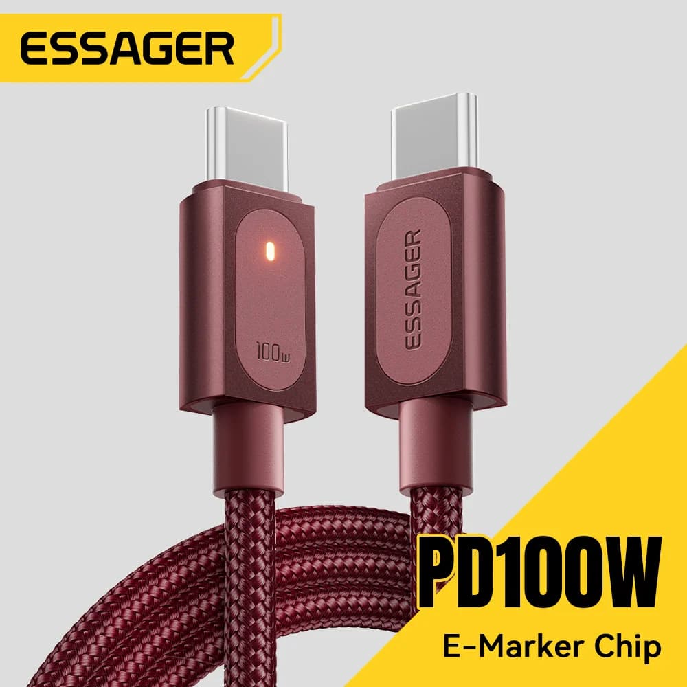 100W USB-C-ről USB-C-re gyorstöltő kábel