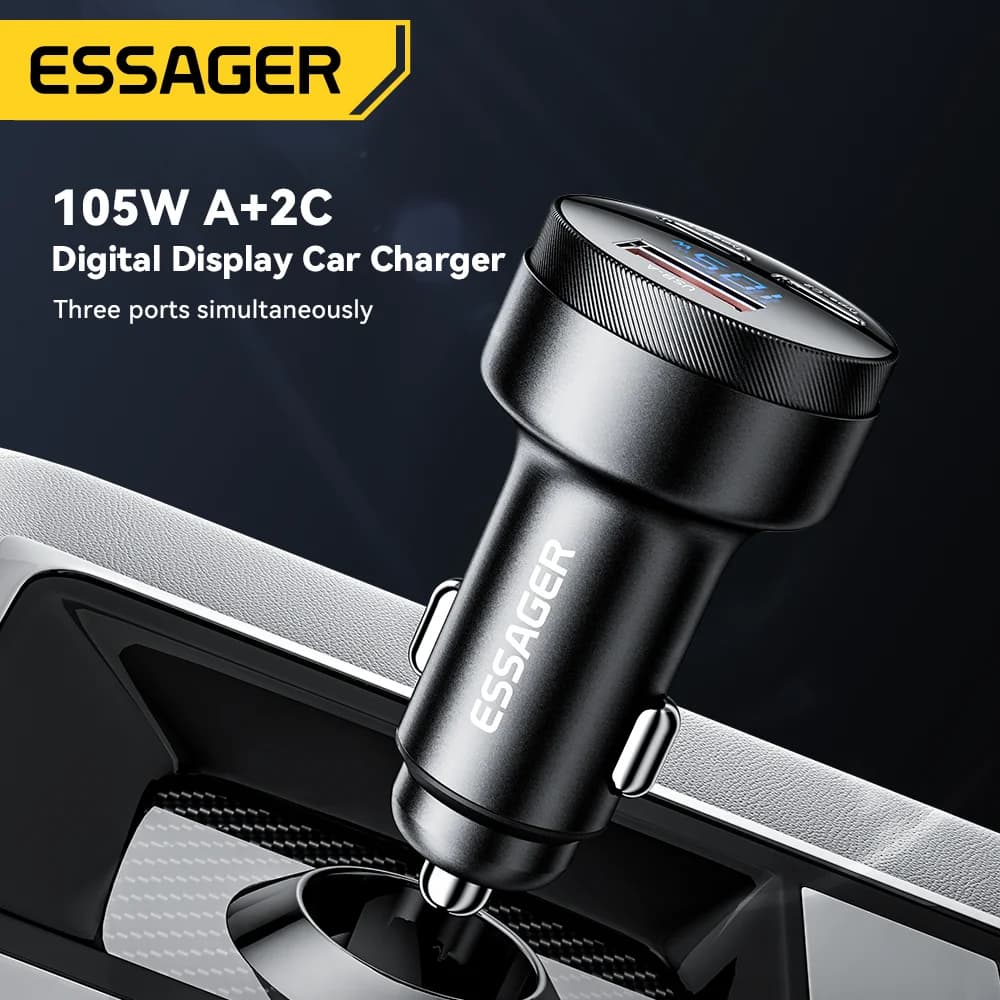 105W USB autós töltő QC4.0 PD gyors töltéssel