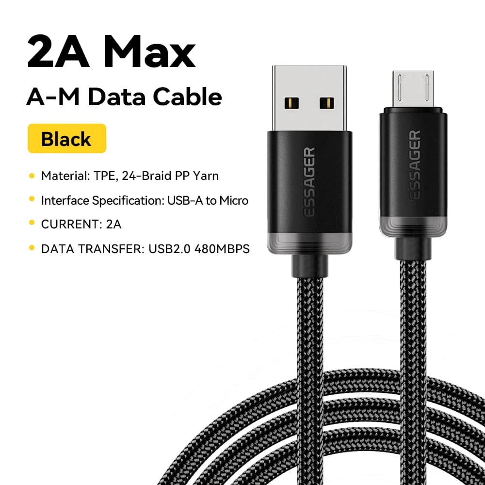 2A Micro USB Gyors Töltő Adatkábel 3m